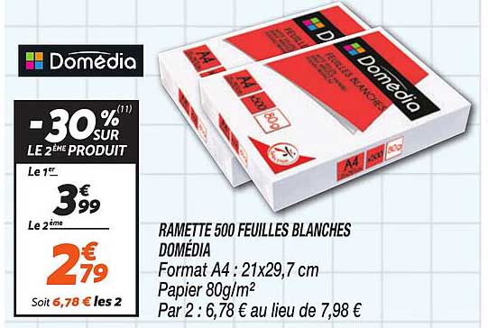 -30% SUR LE 2ème PRODUIT