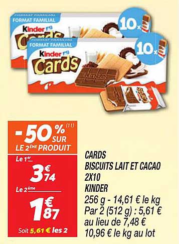 -50 % (1) SUR LE 2ÈME PRODUIT