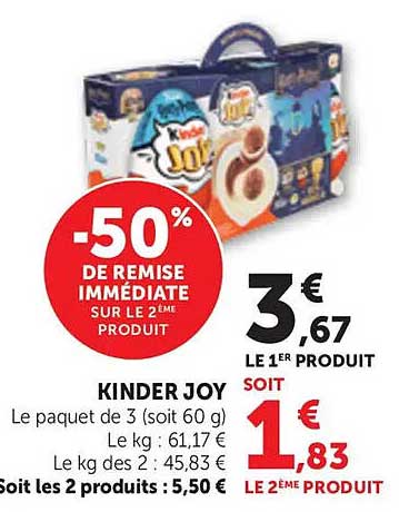 -50% DE REMISE IMMEDIATE SUR LE 2ÈME PRODUIT