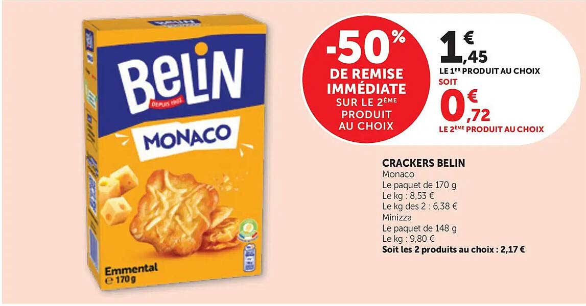 -50% DE REMISE IMMÉDIATE SUR LE 2ÈME PRODUIT AU CHOIX