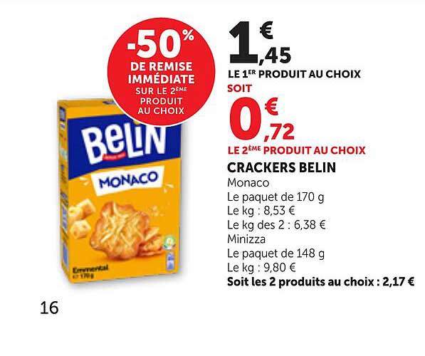 -50% DE REMISE IMMÉDIATE SUR LE 2ÈME PRODUIT AU CHOIX