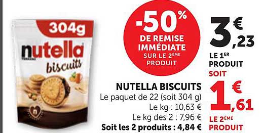 -50% DE REMISE IMMÉDIATE SUR LE 2ÈME PRODUIT