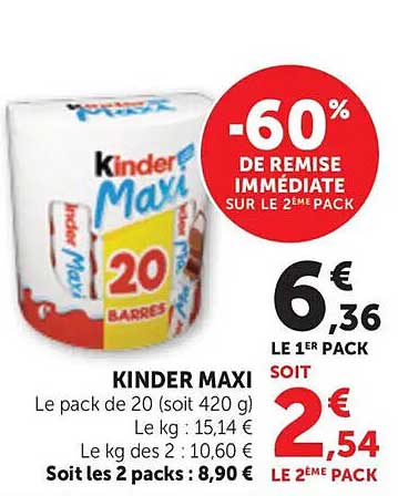 -60% DE REMISE IMMÉDIATE SUR LE 2EME PACK