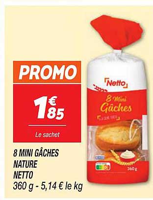 8 MINI GÂCHES NATURE NETTO