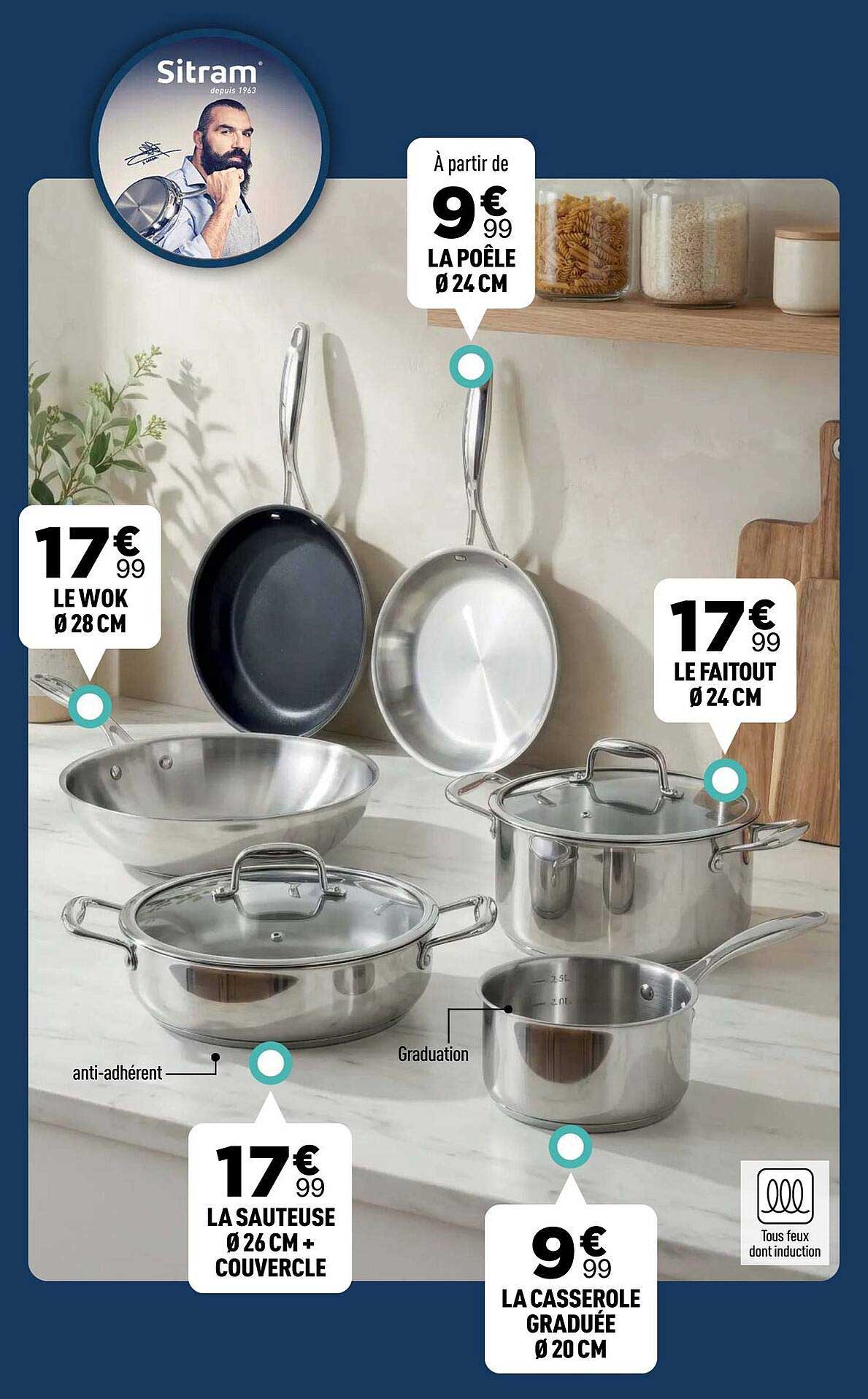 À partir de 9€99 LA POÊLE Ø 24 CM