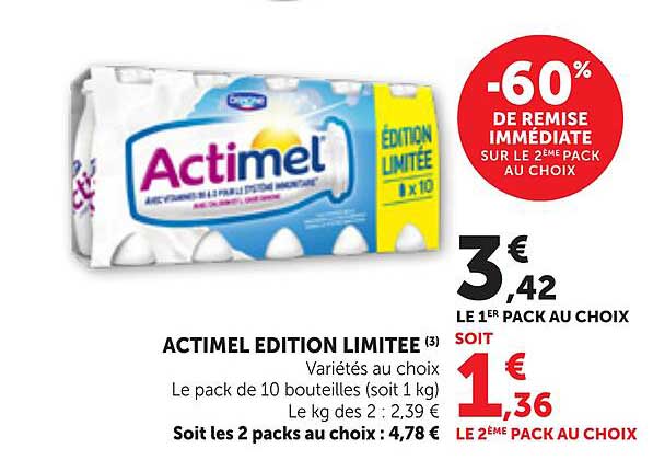 ACTIMEL EDITION LIMITEE
