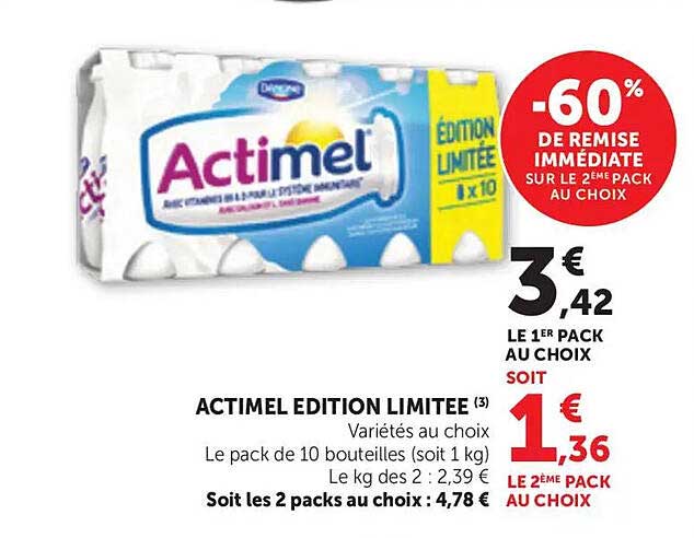 ACTIMEL EDITION LIMITEE