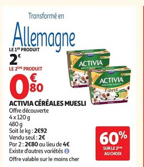 ACTIVIA CÉRÉALES MUESLI