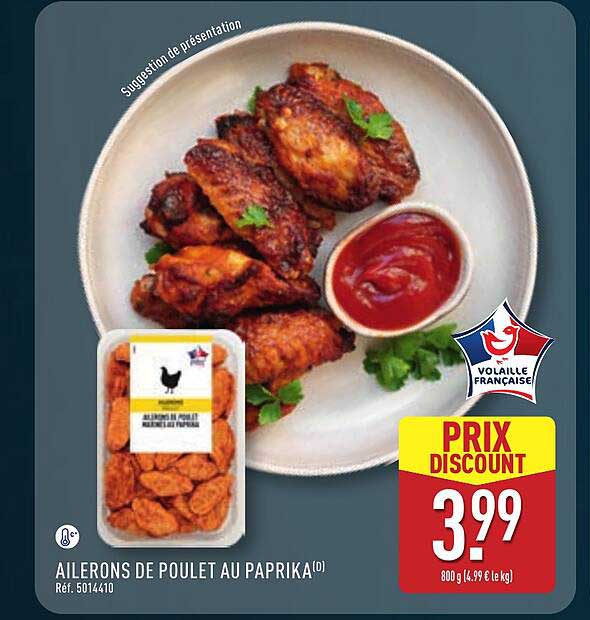 Ailerons de poulet au paprika