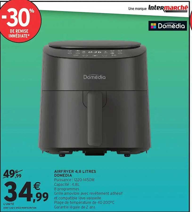 AIRFRYER 4,8 LITRES DOMEDIA
