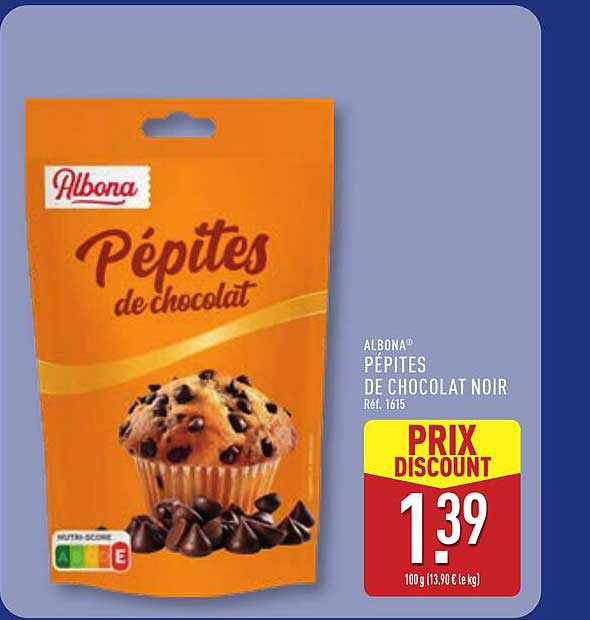 ALBONA PÉPITES DE CHOCOLAT NOIR