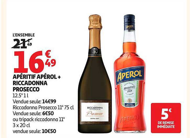 APÉRITIF APÉROL + RICCADONNA PROSECCO