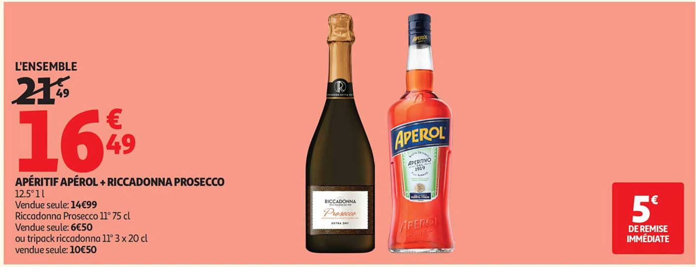 APÉRITIF APÉROL + RICCADONNA PROSECCO