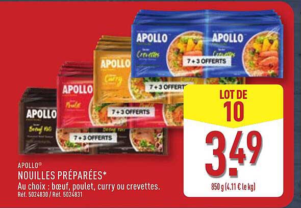 APOLLO® NOUILLES PRÉPARÉES*