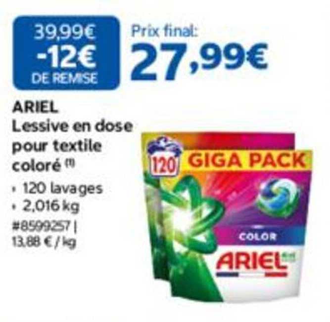 ARIEL Lessive en dose pour textile coloré (1)