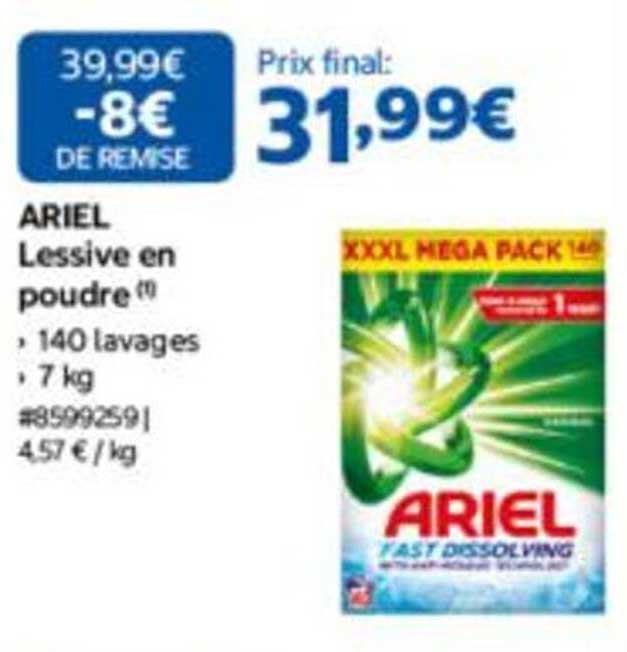 ARIEL Lessive en poudre