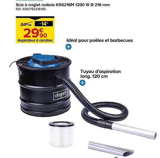 Aspirateur à cendres