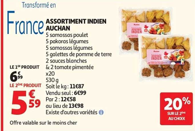 ASSORTIMENT INDIEN AUCHAN