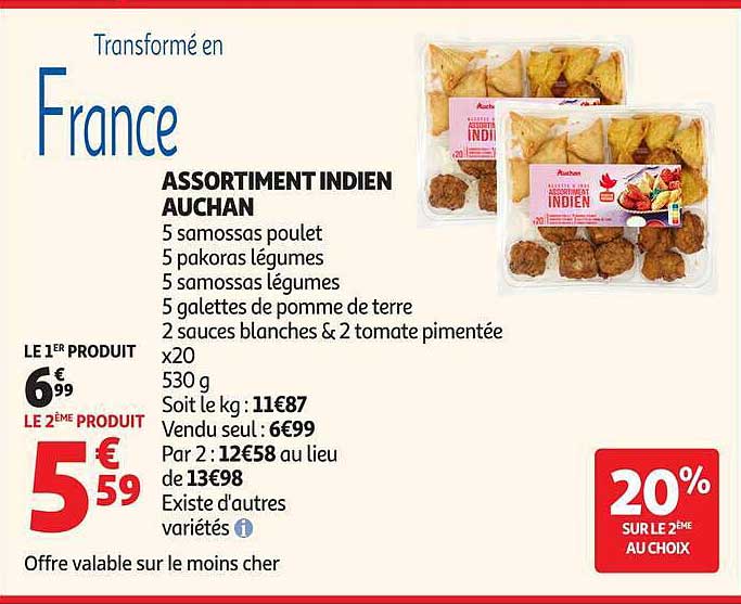 ASSORTIMENT INDIEN AUCHAN
