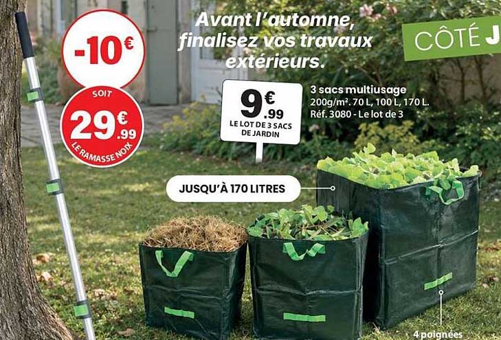 Avant l'automne, finalisez vos travaux extérieurs.