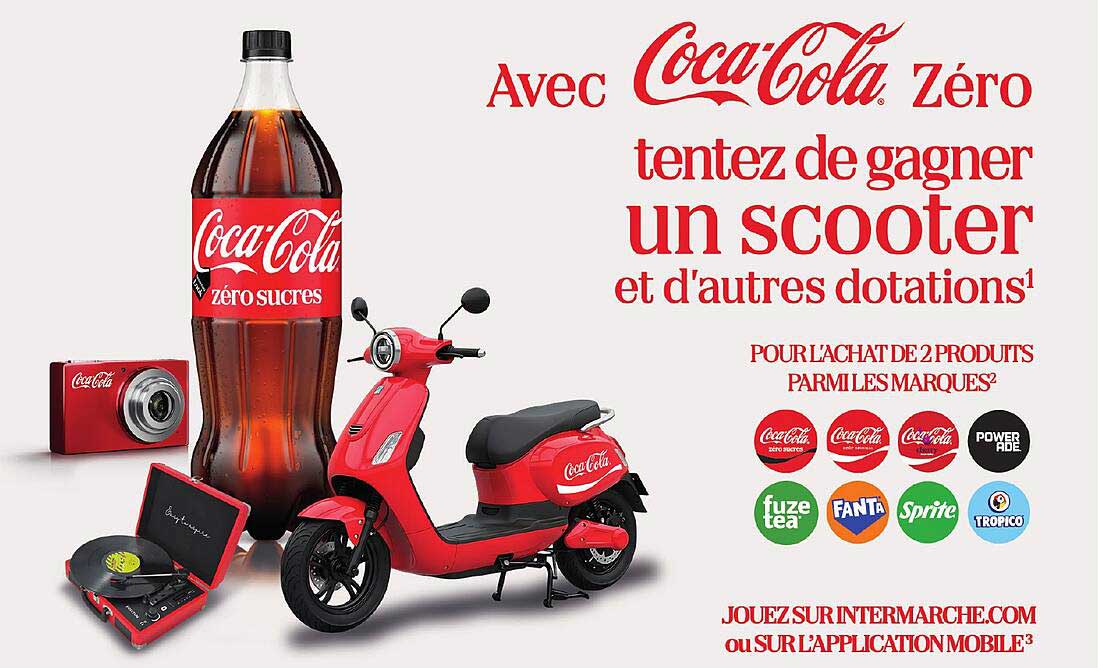 Avec Coca-Cola Zéro tentez de gagner un scooter et d'autres dotations