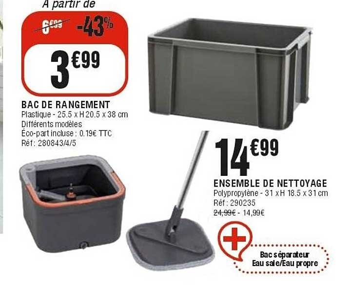 BAC DE RANGEMENT
