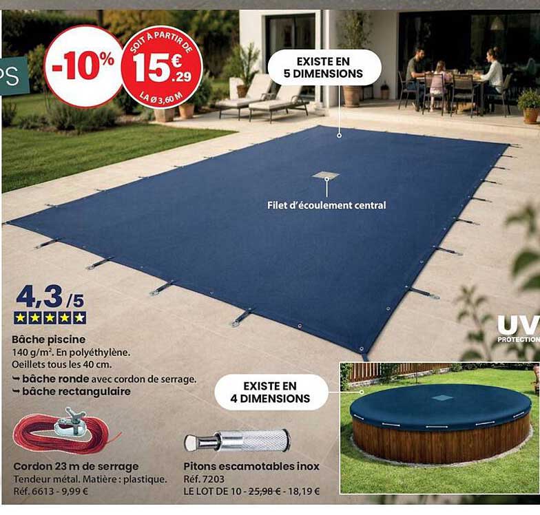 Bâche piscine