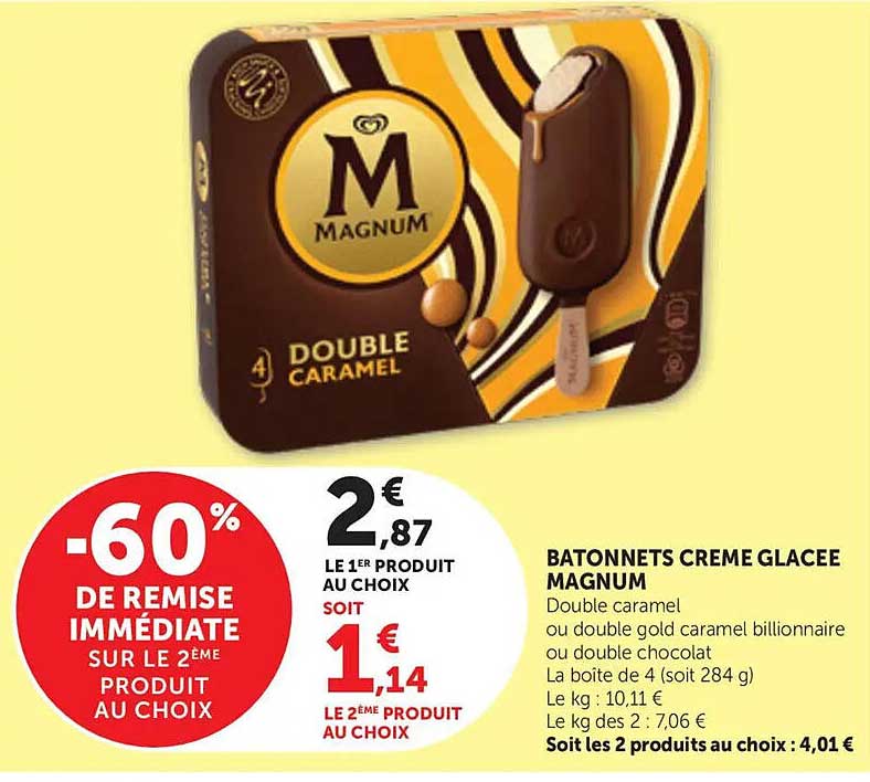 BATONNETS CREME GLACEE MAGNUM