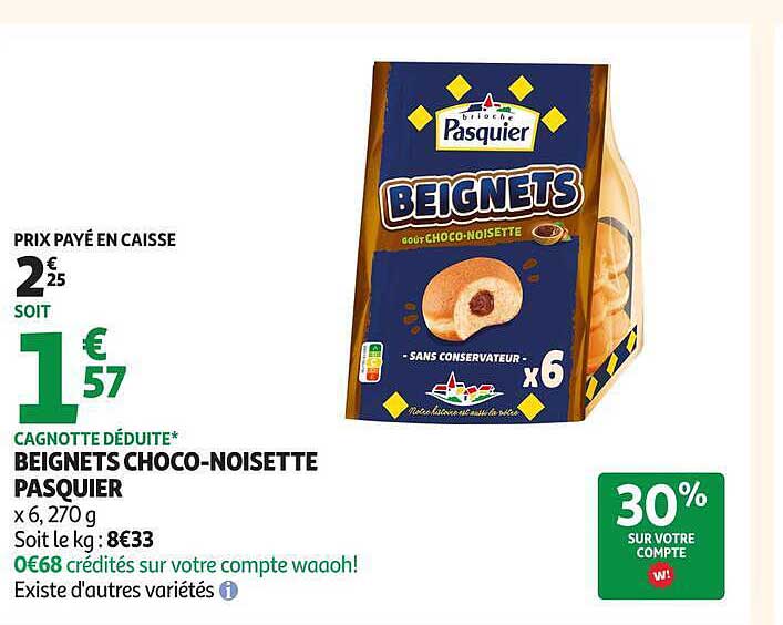 BEIGNETS CHOCO-NOISETTE PASQUIER