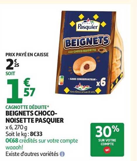 BEIGNETS CHOCO-NOISETTE PASQUIER