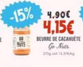 BEURRE DE CACAHUETE Go Nuts
