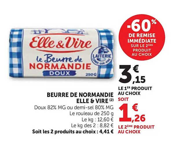BEURRE DE NORMANDIE ELLE & VIRE