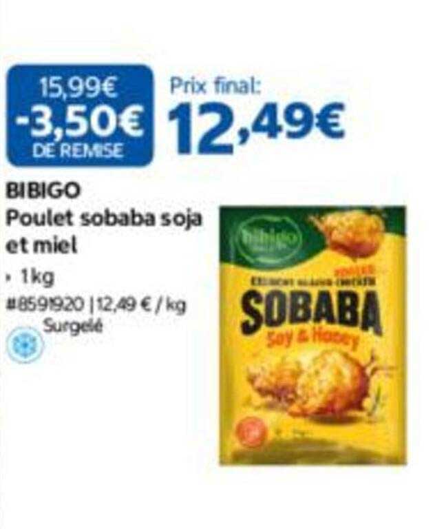 BIBIGO Poulet sobaba soja et miel
