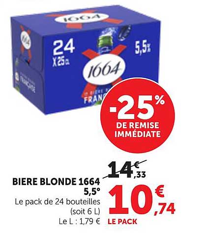 BIERE BLONDE 1664