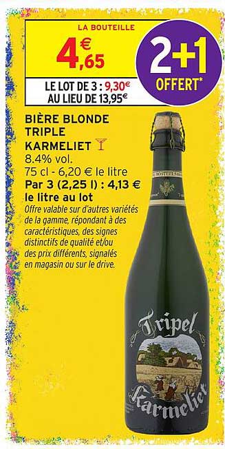 BIÈRE BLONDE TRIPLE KARMELIET