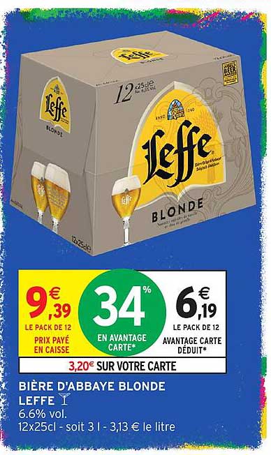 BIÈRE D’ABBAYE BLONDE LEFFE