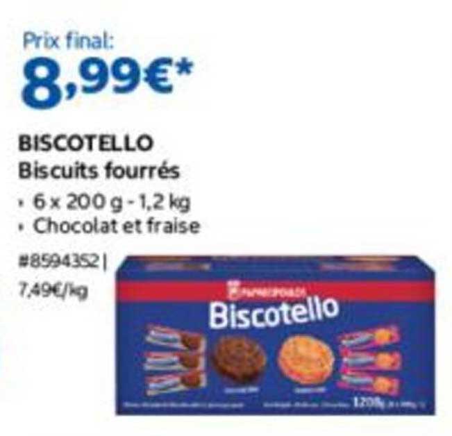 BISCOTELLO Biscuits fourrés
