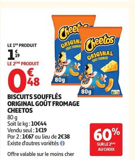 BISCUITS SOUFFLÉS ORIGINAL GOÛT FROMAGE CHEETOS