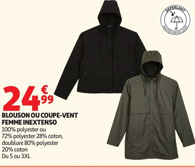 BLOUSON OU COUPE-VENT FEMME INEXTENSO