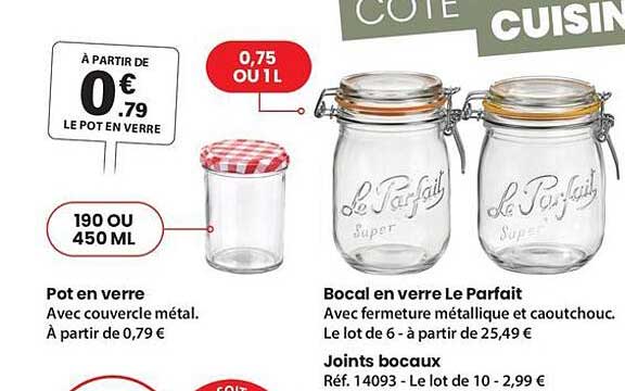 Bocal en verre Le Parfait