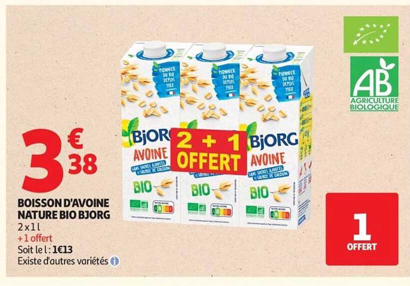 BOISSON D'AVOINE NATURE BIO BJORG