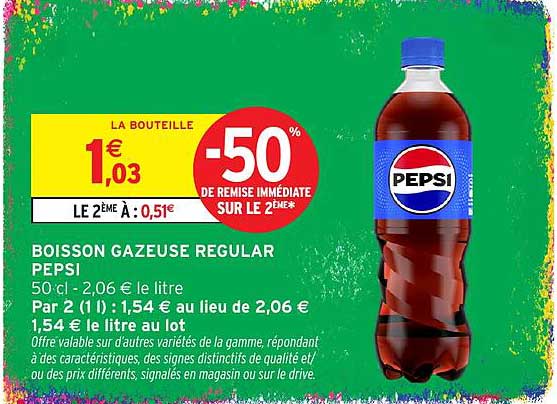BOISSON GAZEUSE REGULAR PEPSI
