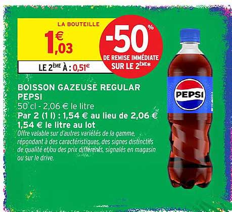 BOISSON GAZEUSE REGULAR PEPSI