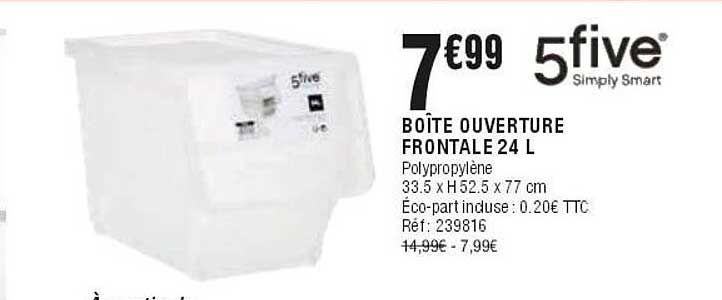 BOÎTE OUVERTURE FRONTALE 24 L