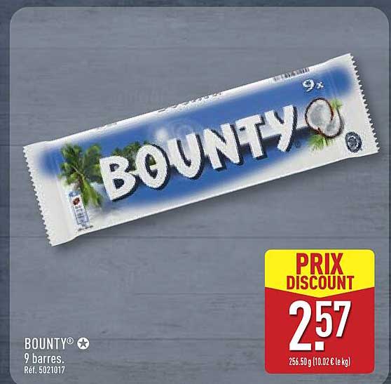 Bounty 9 barres.