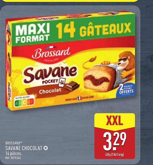 BROSSARD SAVANE CHOCOLAT 14 pièces.