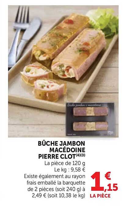 BÛCHE JAMBON MACÉDOINE PIERRE CLOT(4)(D)