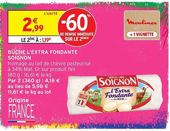 BÛCHE L'EXTRA FONDANTE SOIGNON