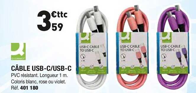 CÂBLE USB-C/USB-C