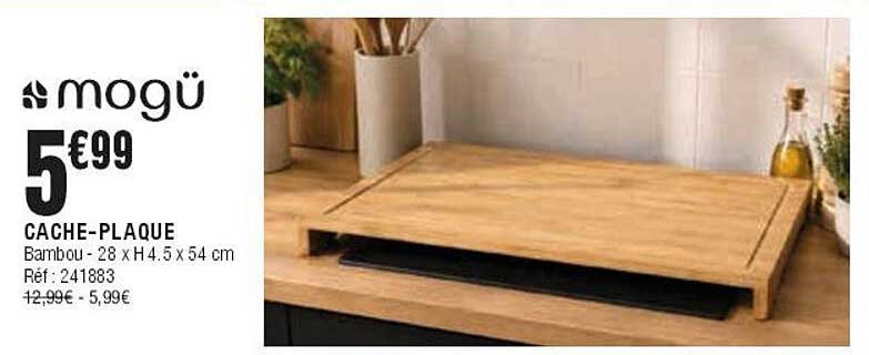 CACHE-PLAQUE Bambou - 28 x H 4.5 x 54 cm